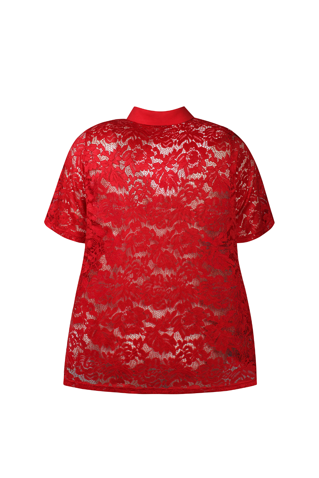 Any - perle polo rød