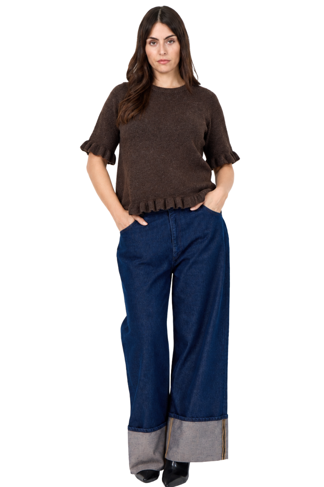 Chanin 5 - pullover brun