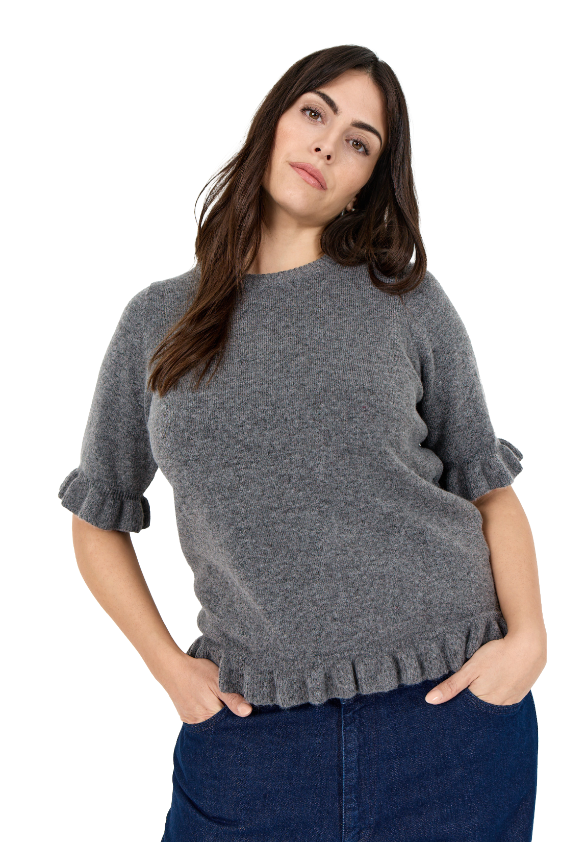 Chanin 5 - pullover grå