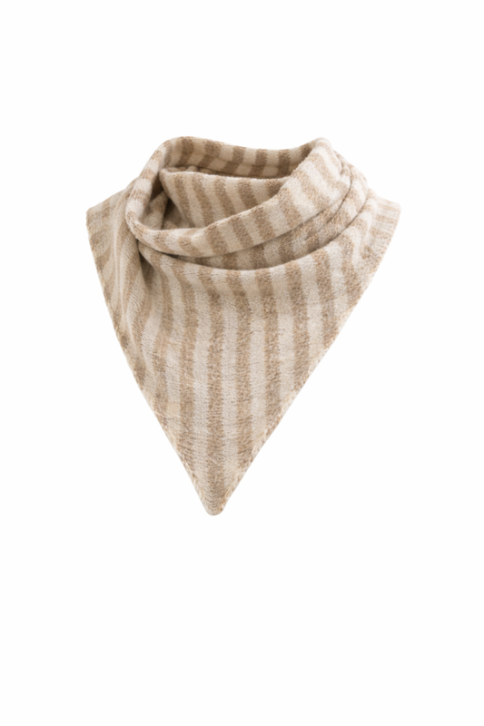 Tørklæde - strik beige