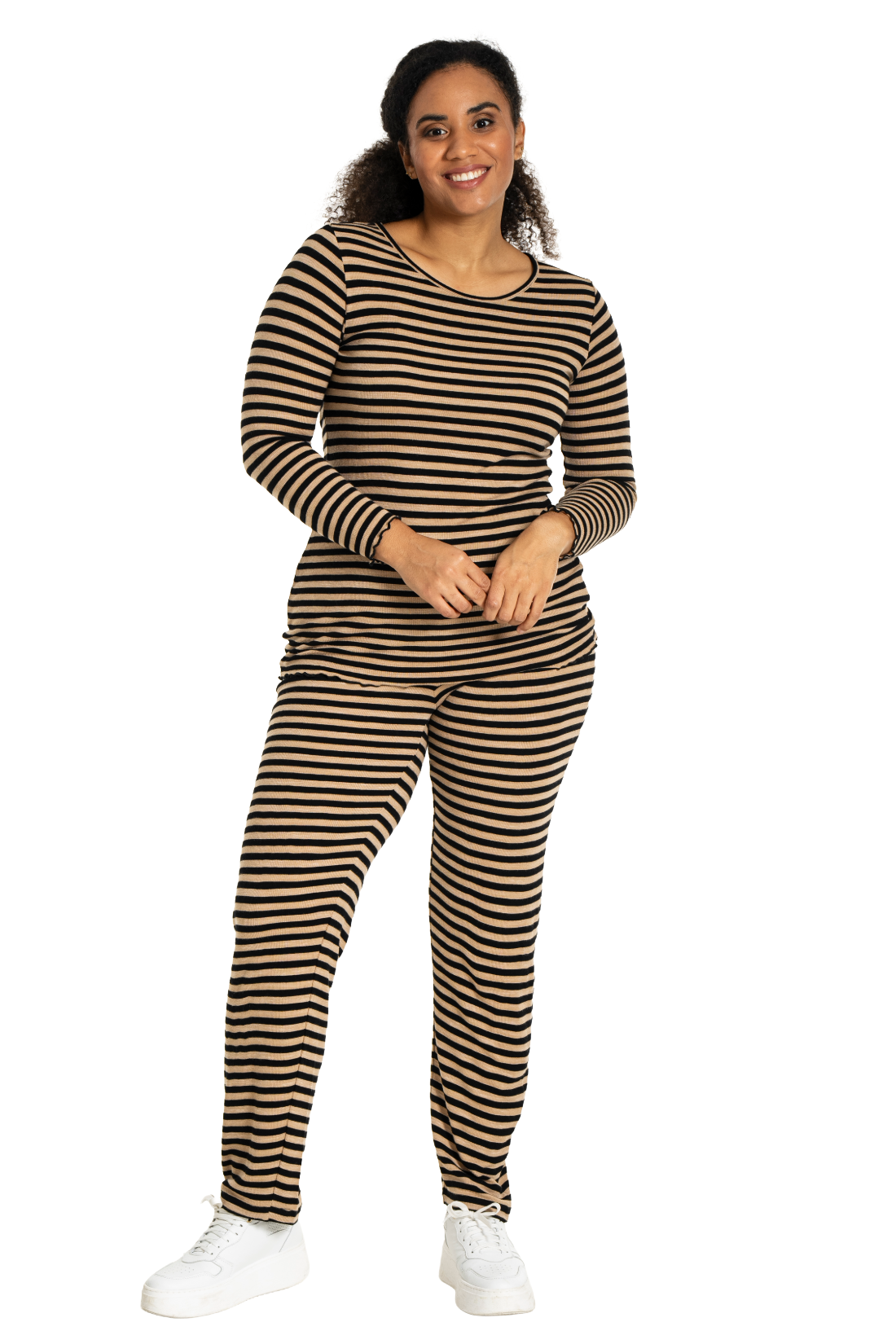 Bukser - rib beige