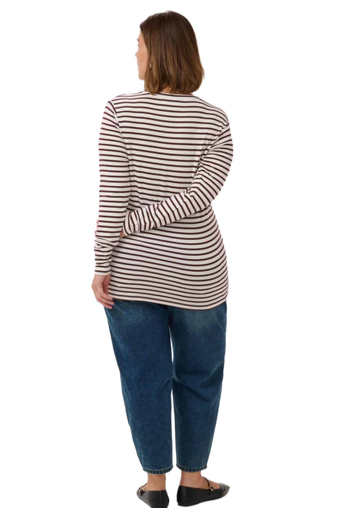 Kclia - bluse strib fudge