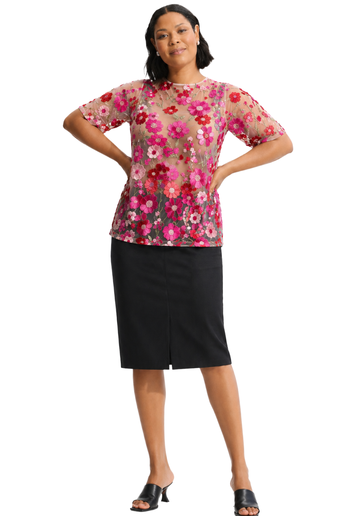 Any - flora bluse