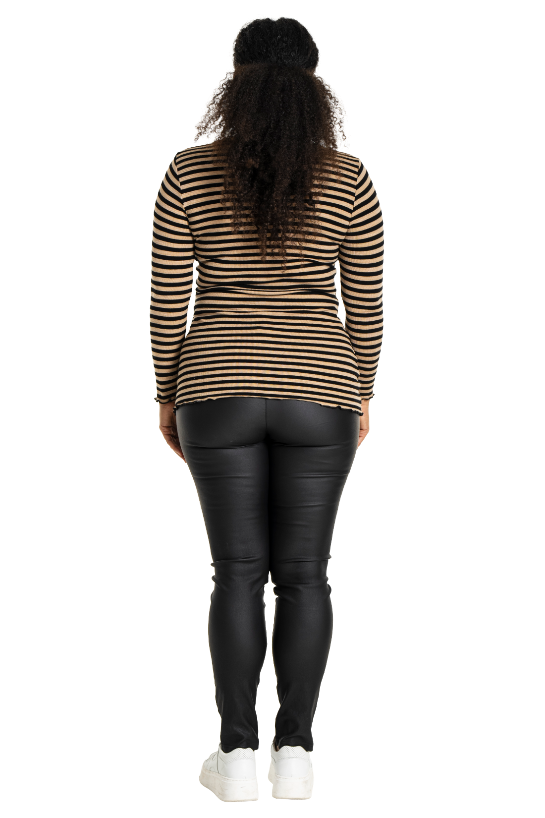 Bluse - rib beige