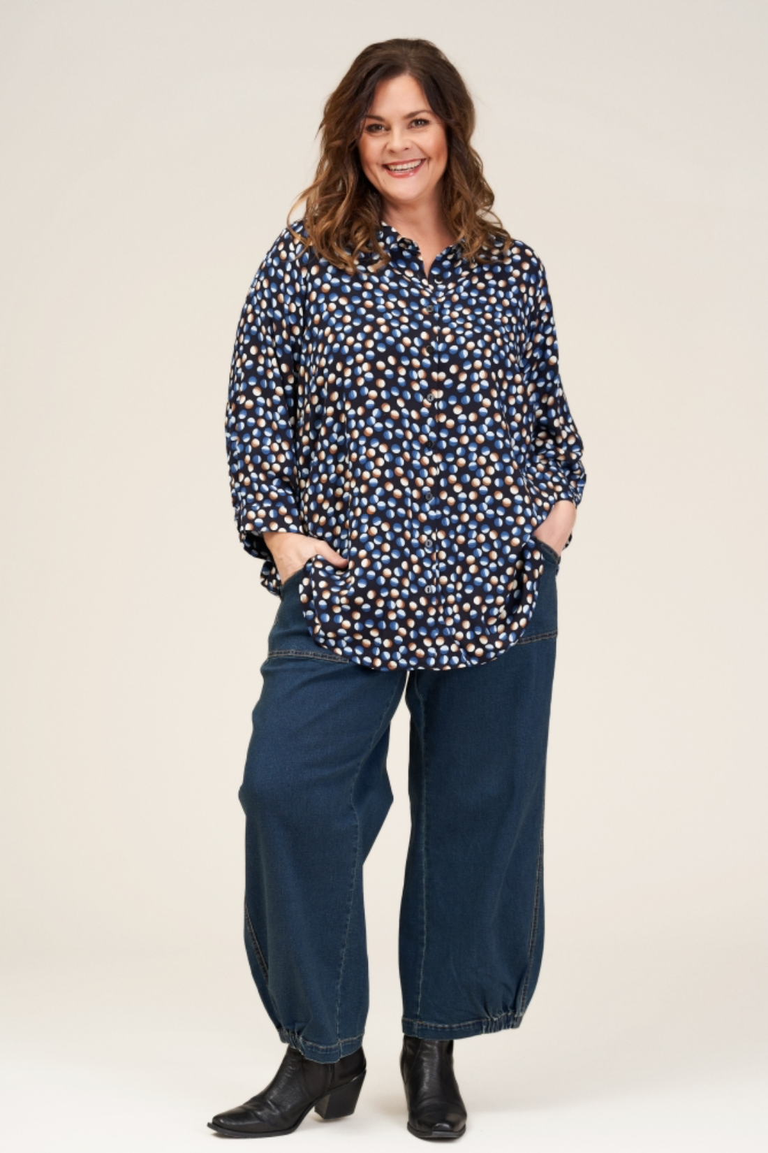 Clara - bukser mørk denim