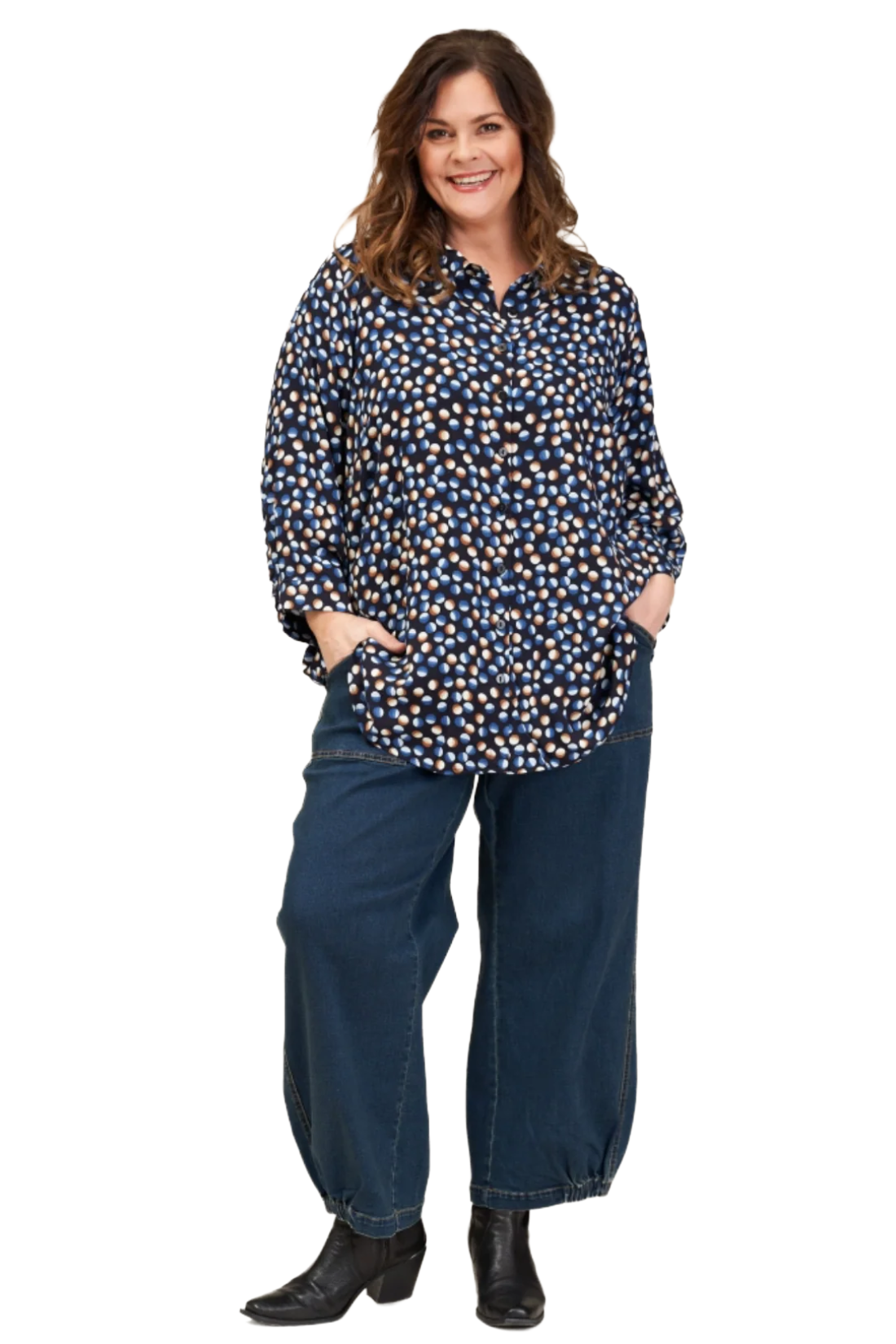 Clara - bukser mørk denim