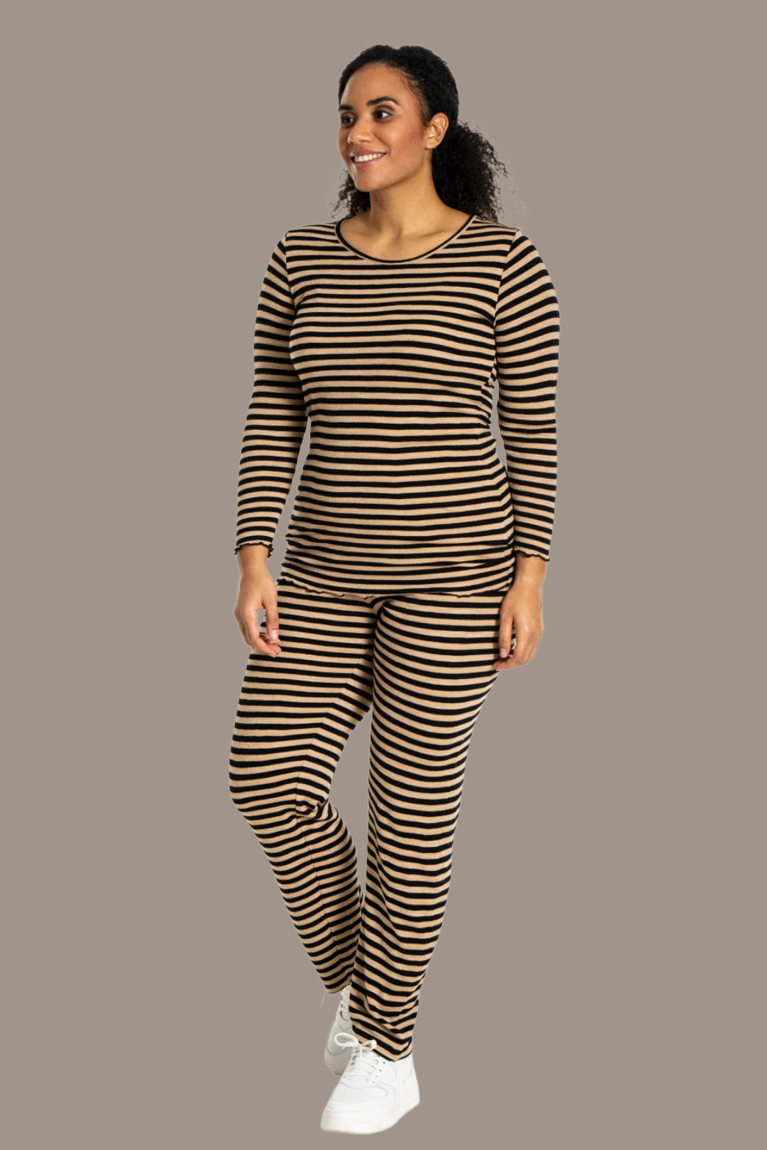 Bukser - rib beige