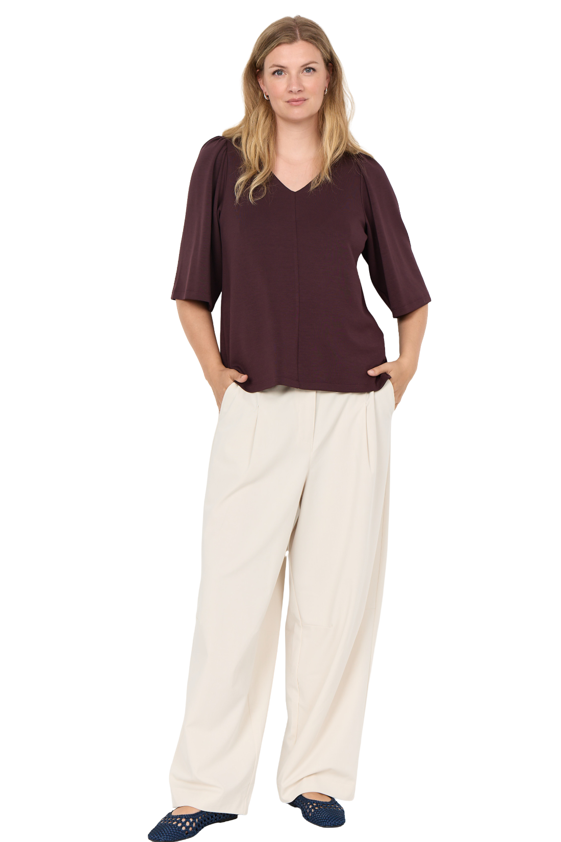 Sabina 70 - bluse plum