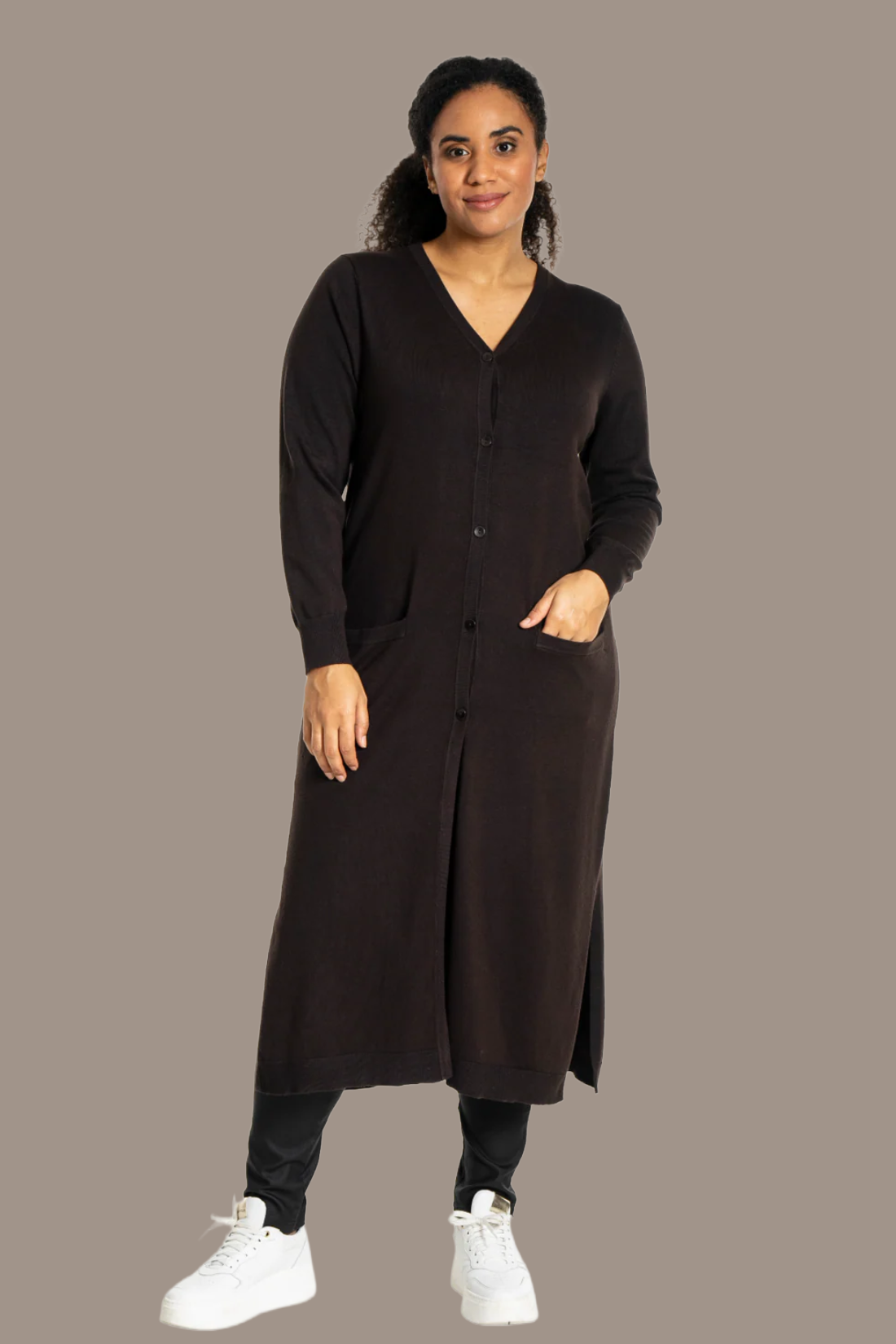 Helsinki - cardigan brun