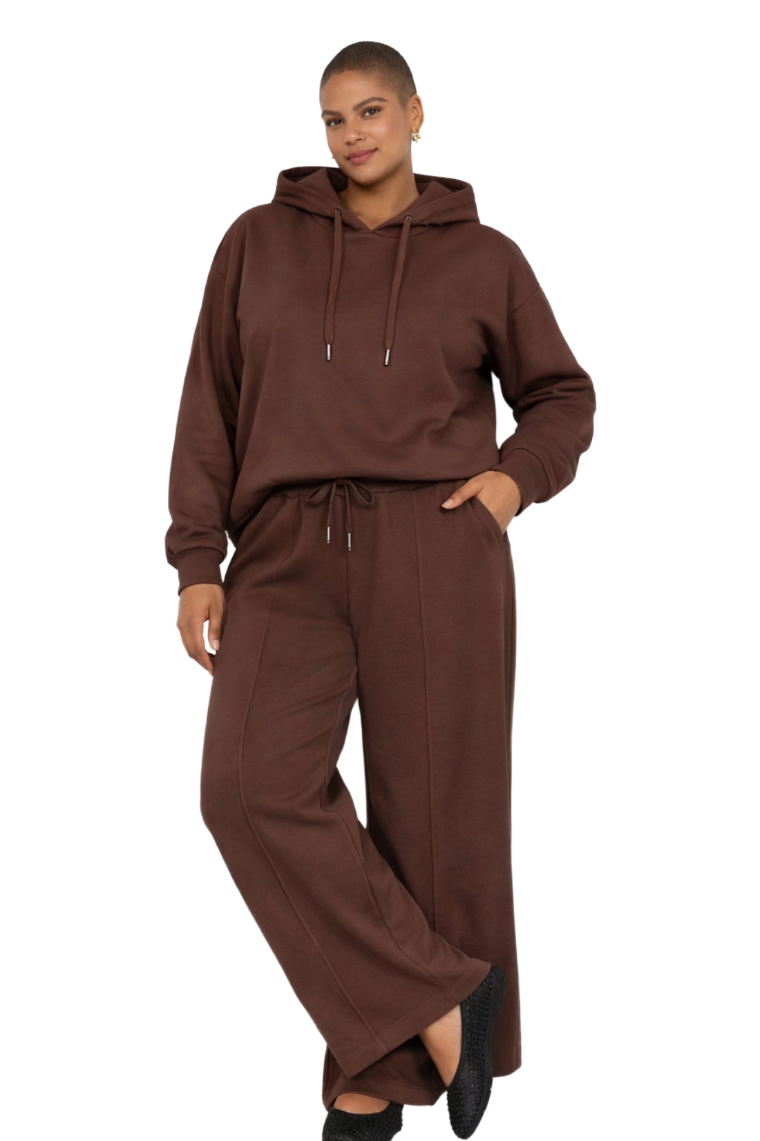 Joelie - hoodie brun
