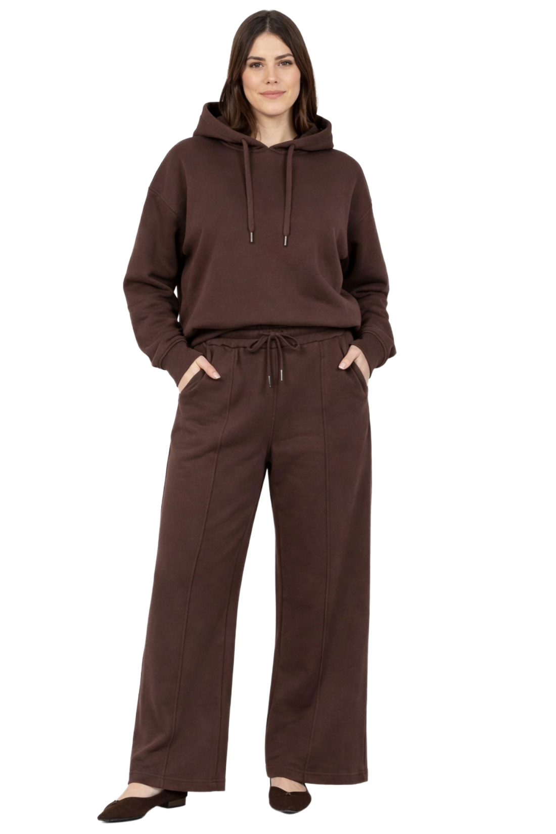 Joelie - hoodie brun