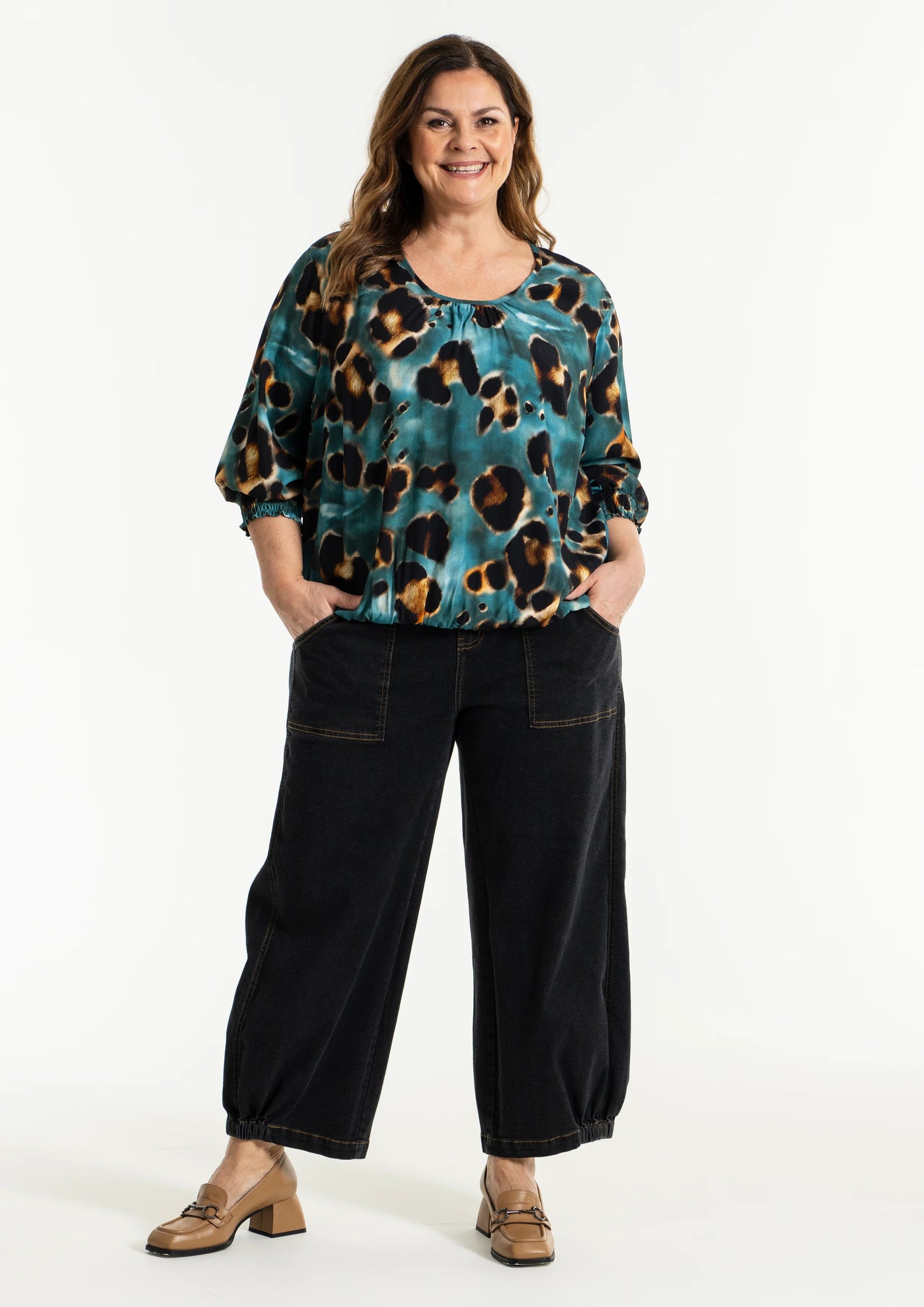 Clara - bukser denim sort