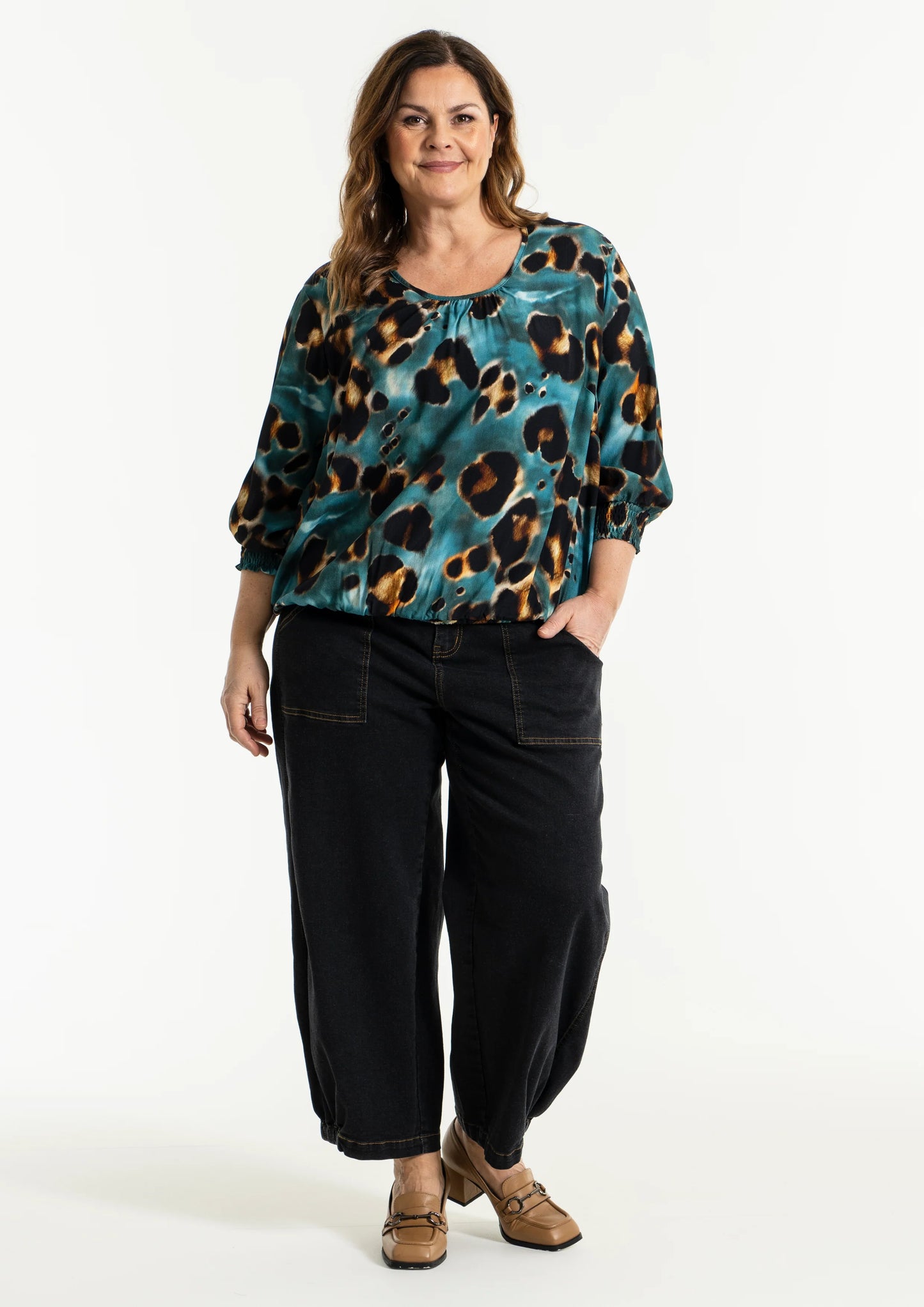 Clara - bukser denim sort