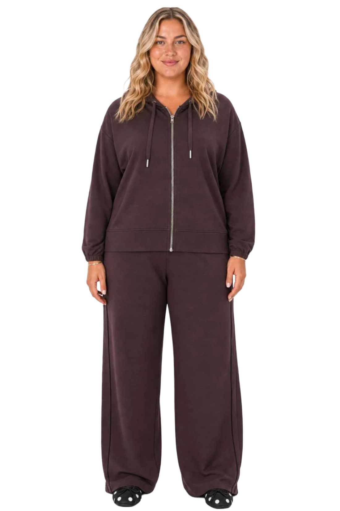 SABINA 116 - bukser plum chokolade