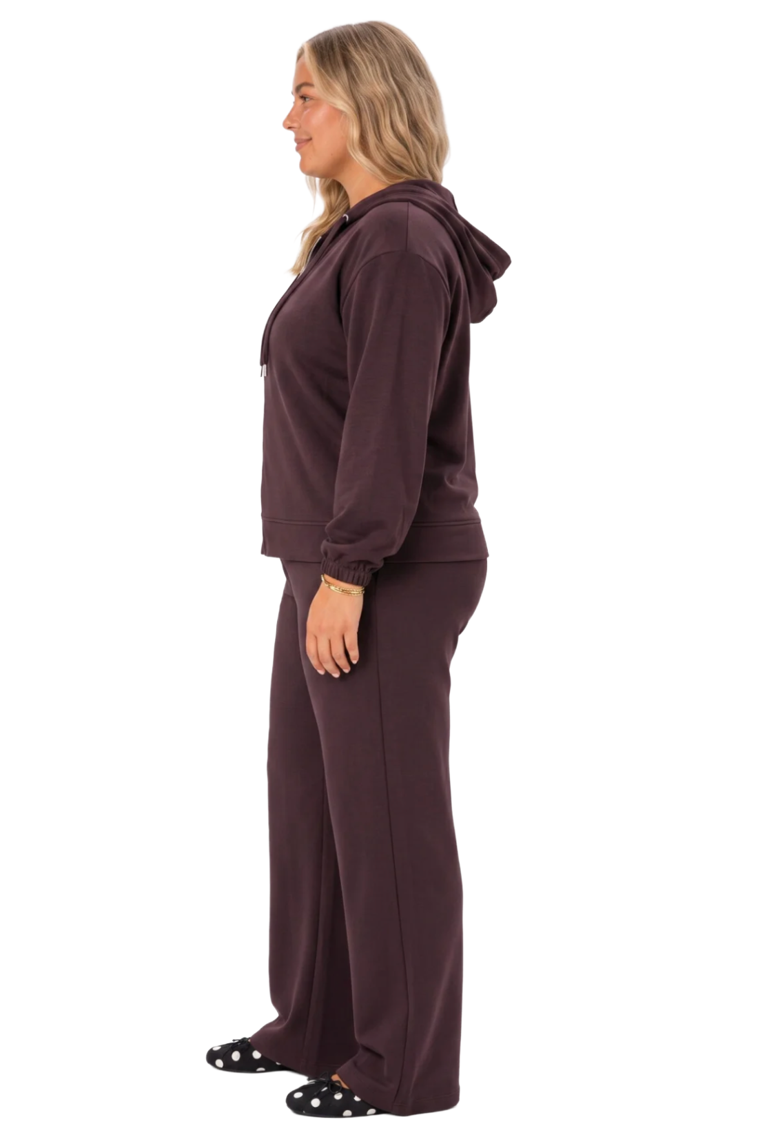 SABINA 116 - bukser plum chokolade